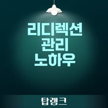 페이지 모니터링 구글 서치 콘솔 리디렉션 관리 방법