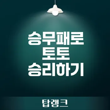 승무패 분석으로 축구 토토 승률 높이기